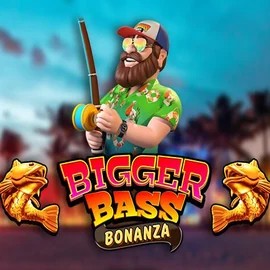 Bigger Bass Bonanza slot logo by Pragmatic Play at Wettson Casino