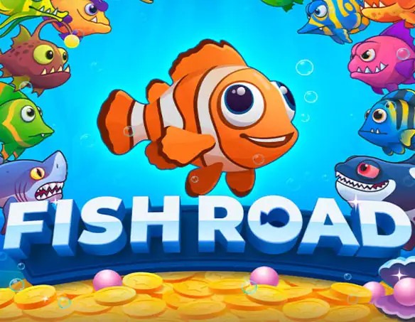 Fish Road slot visual from InOut available on wettsonscasino.com